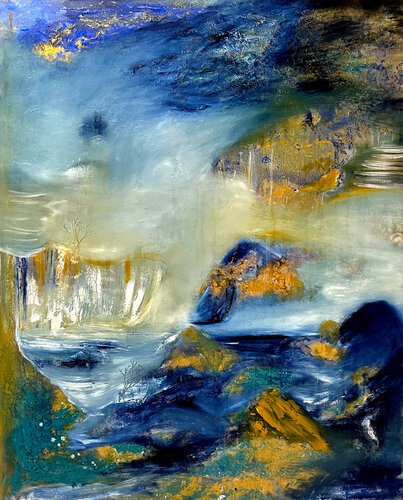 Echoes of a Forgotten Sky by Wei Xue, Painting for Sale on Select
