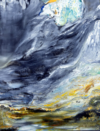 Between Chaos and Calm by Wei Xue, Painting for Sale on Select