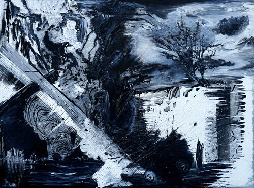 Parallel Dreams Serial - Black and White by Wei Xue, Painting for Sale on Select