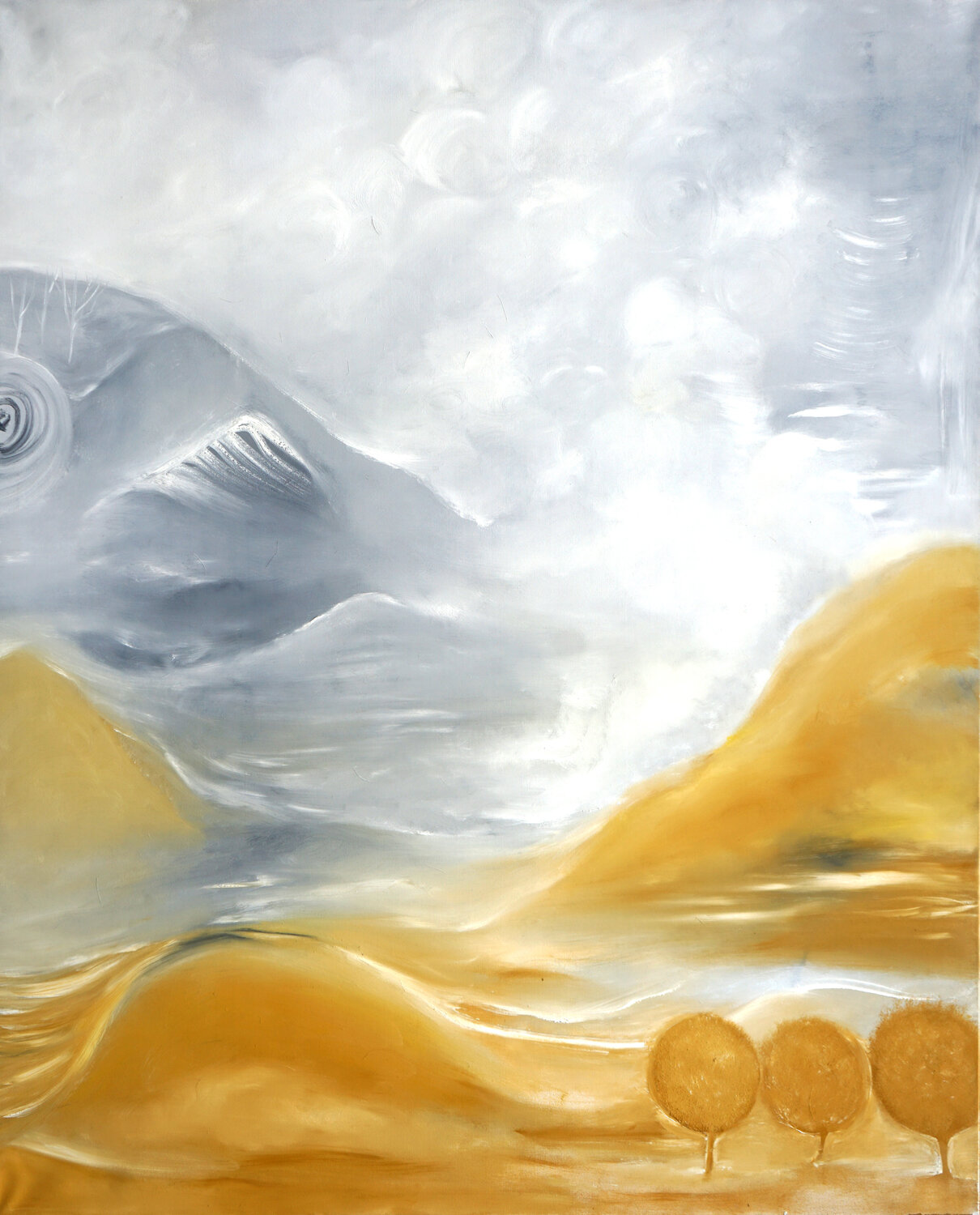 Golden Afterglow Wei Xue Original painting for sale