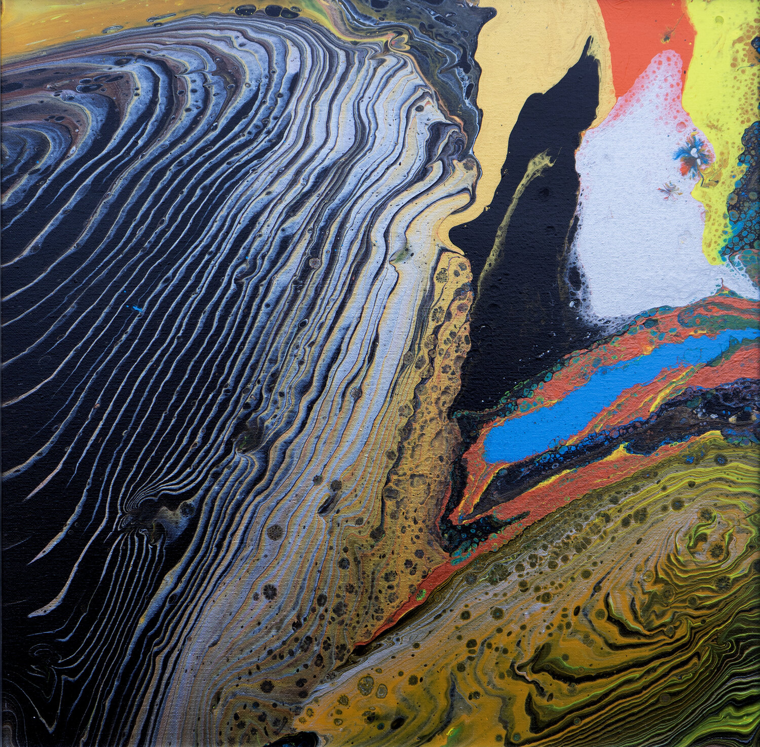Silent Surge of Colors Wei Xue Original painting for sale
