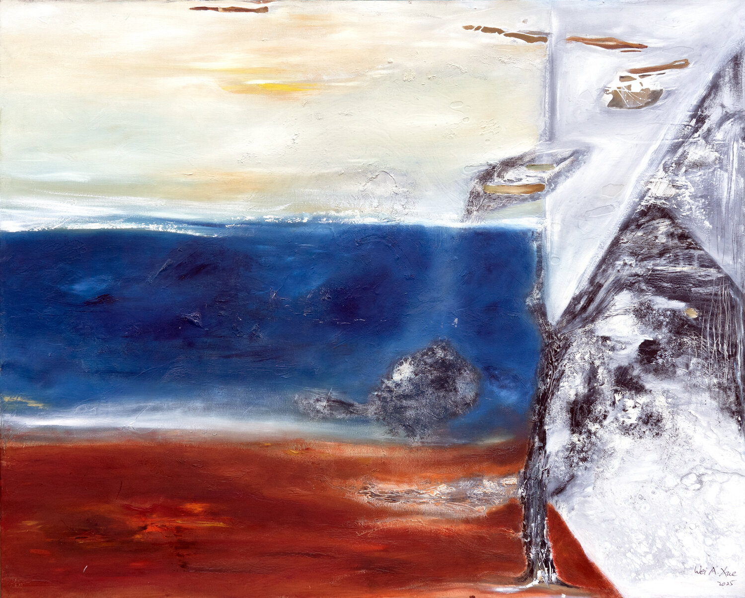 Muted Divide Wei Xue Original painting for sale