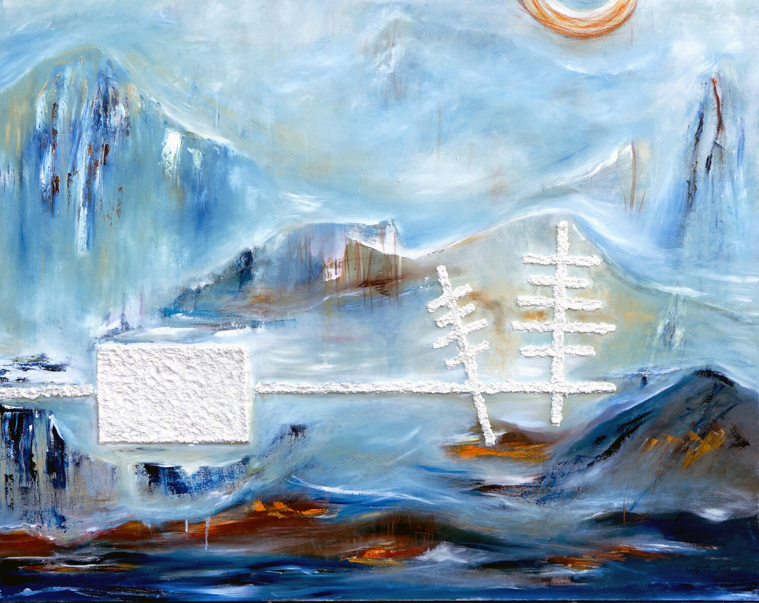 A Construct of Calm Wei Xue Original painting for sale