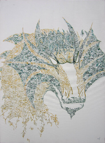 Dragon by Mirela Fioresy, Painting for Sale on Select