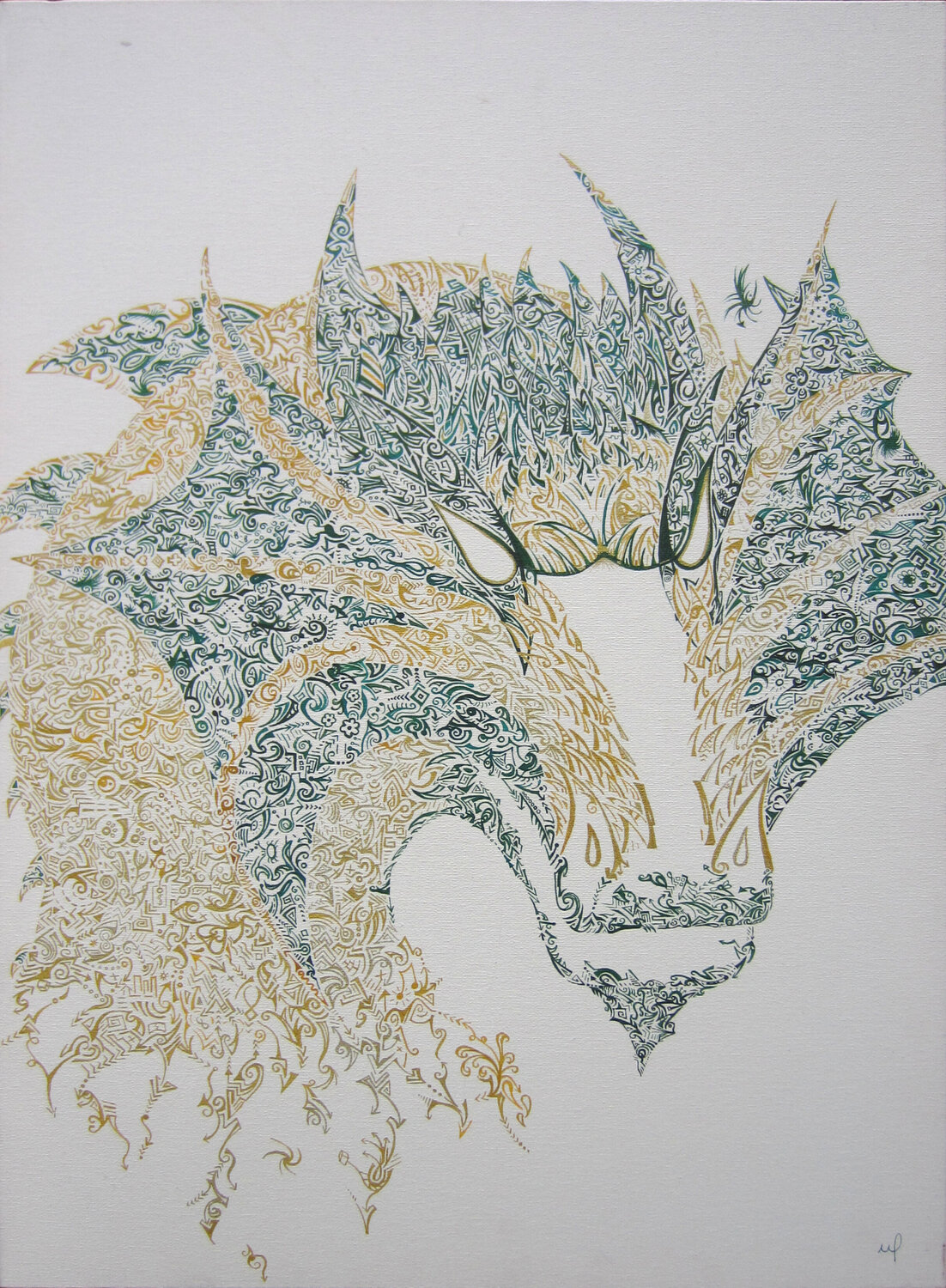 Dragon Mirela Fioresy Original painting for sale