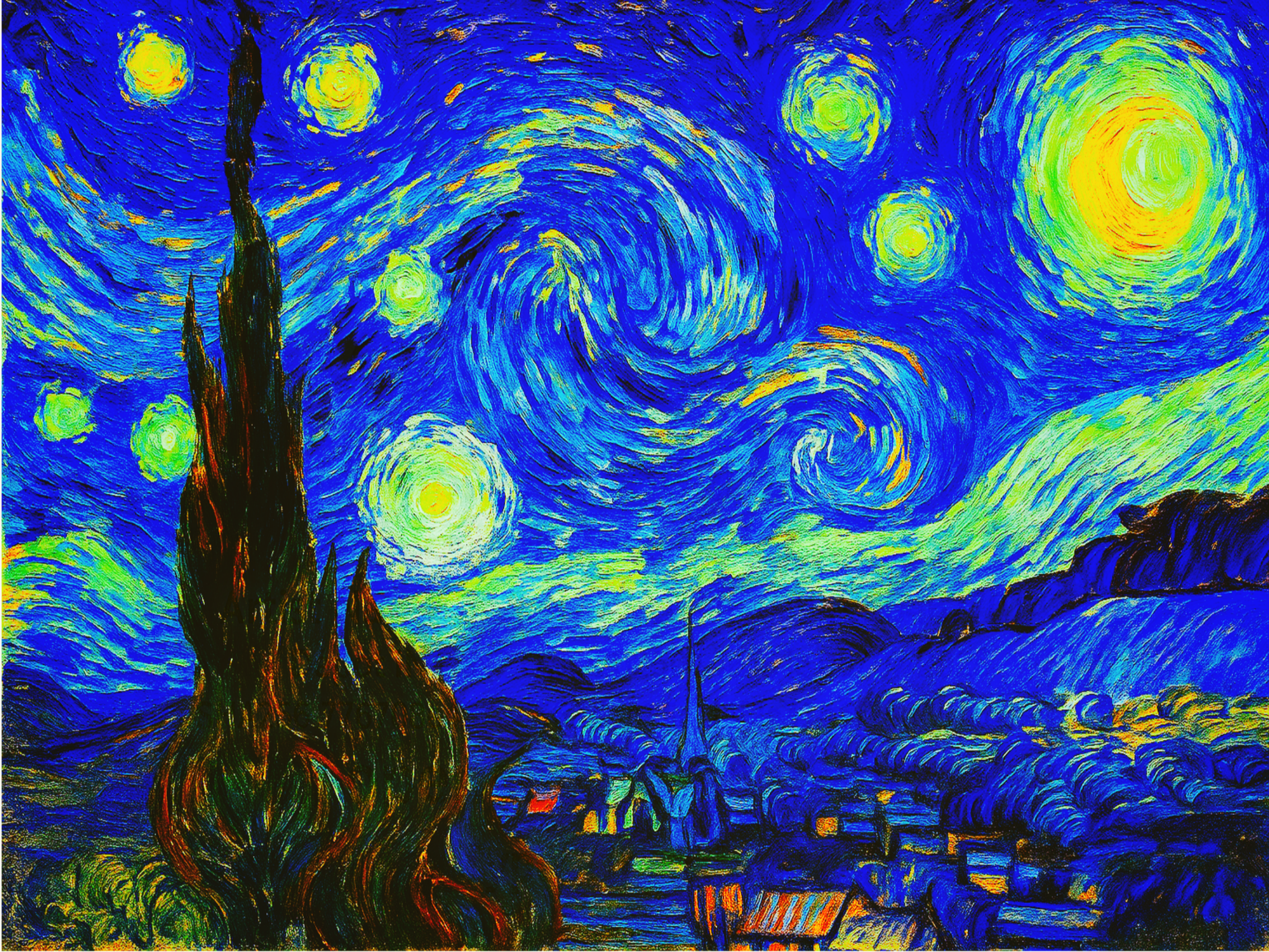 Van Gogh La Nuit Etoilée 1889  💫