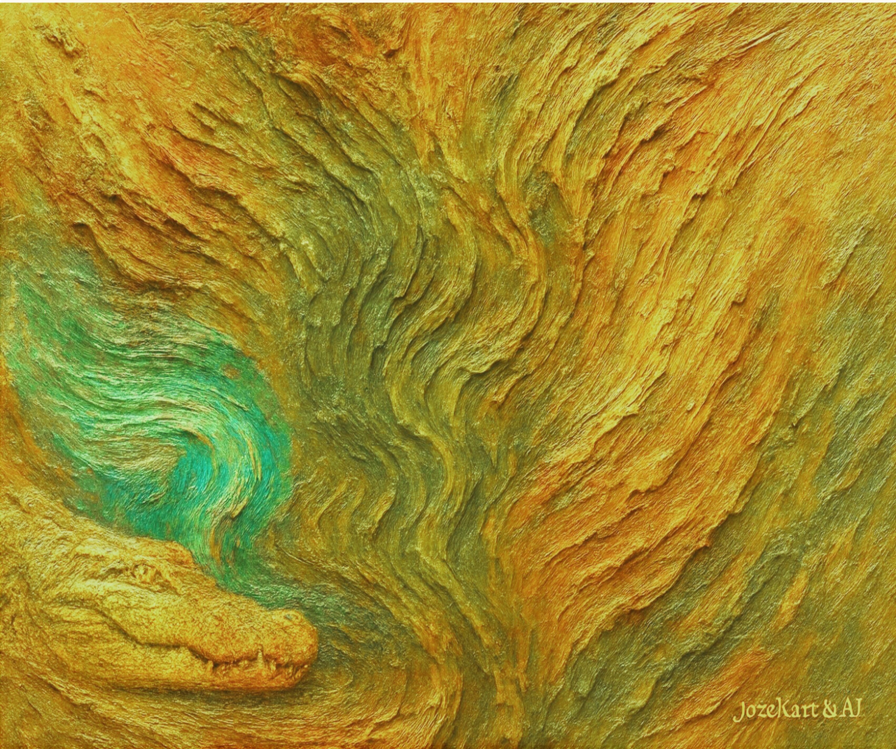 Topic Crocodile paintings