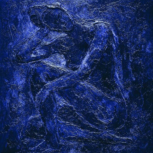 Présence veloutée - Resonance Nu Blue Matisse by José VINCENT — JozeXart, Painting for Sale on Select