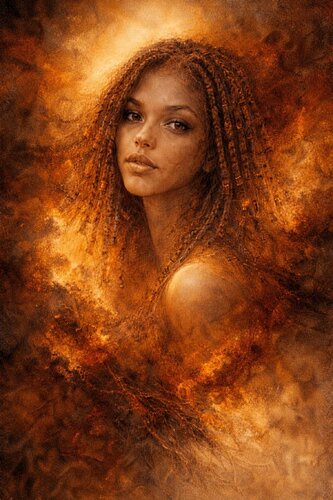 NARA — Memory Fire by José VINCENT — JozeXart, Painting for Sale on Select