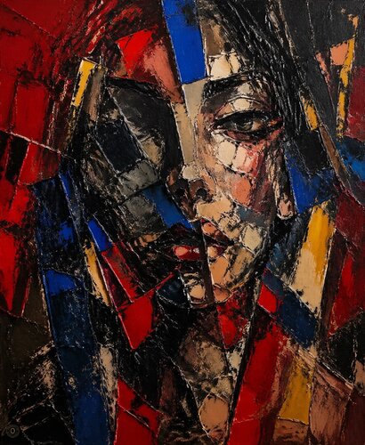 🥉 Risus-Fragment by José VINCENT — JozeXart, Painting for Sale on Select