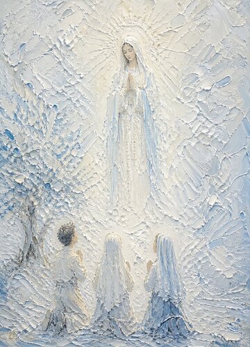 Fátima — The First Silence by José VINCENT — JozeXart, Painting for Sale on Select