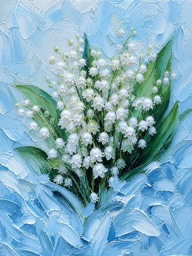 💙Silent Bloom – Blue Emergence by José VINCENT — JozeXart, Painting for Sale on Select