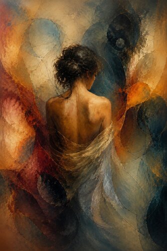 Flesh and Memory — Body Resonance by José VINCENT — JozeXart, Painting for Sale on Select
