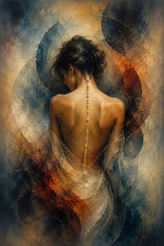 Flesh and Memory — Silent Spine by José VINCENT — JozeXart, Painting for Sale on Select