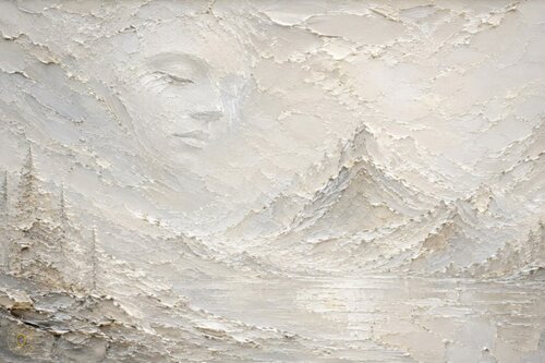 Silent Peaks — L’Ombre Blanche by José VINCENT — JozeXart, Painting for Sale on Select