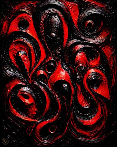 Mokandé - Shetani Ember by José VINCENT — JozeXart, Painting for Sale on Select