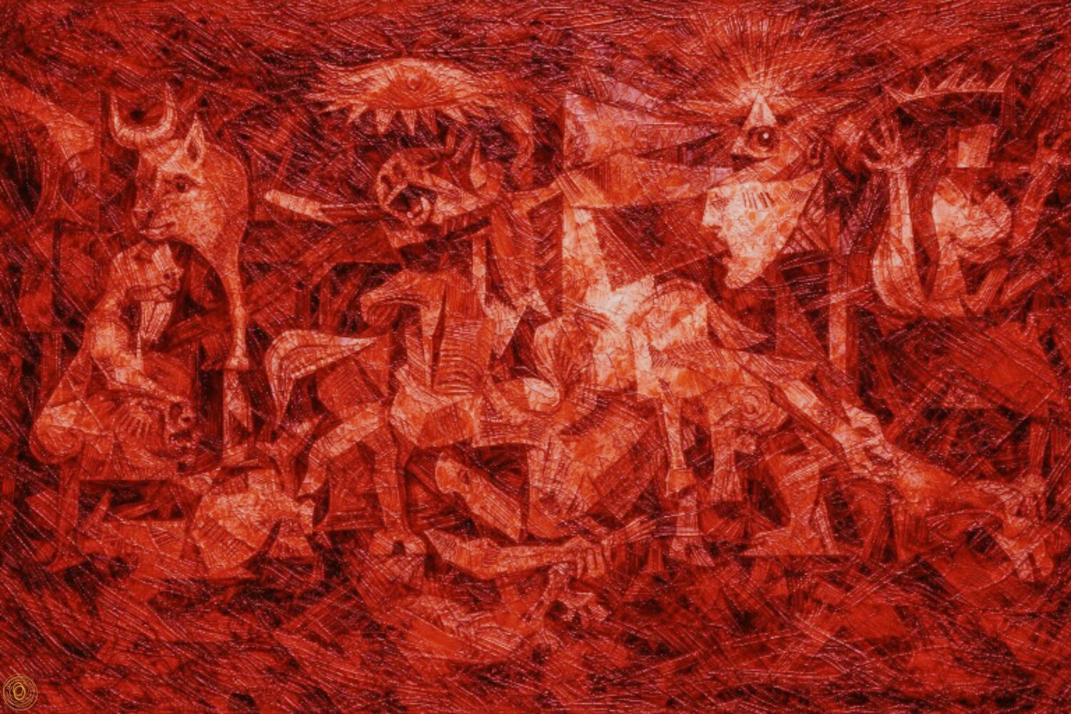 Trouble — Résonance Picasso José VINCENT — JozeXart Original painting for sale