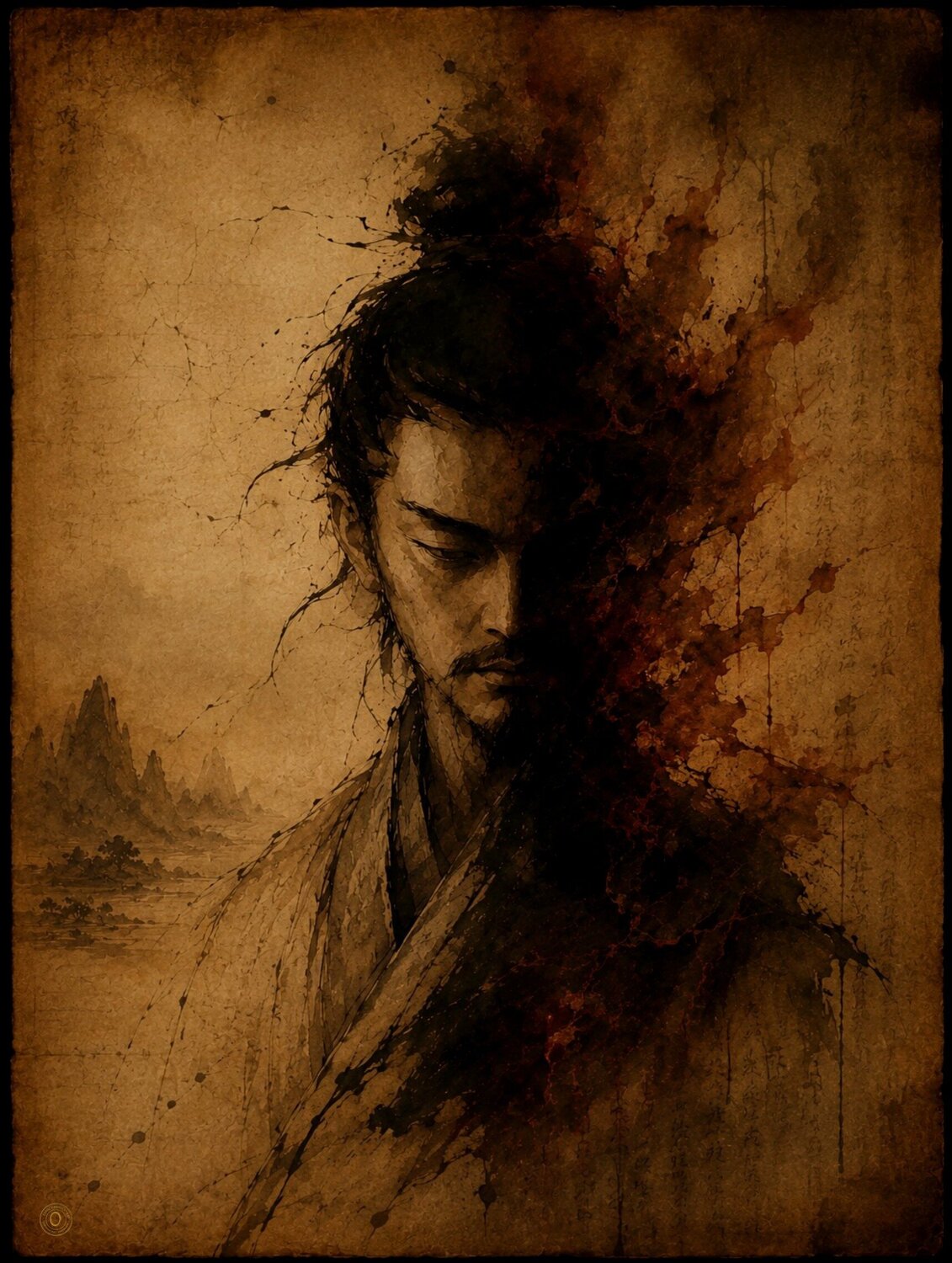 Sun Tzu-La Victoire silencieuse José VINCENT — JozeXart Original painting for sale