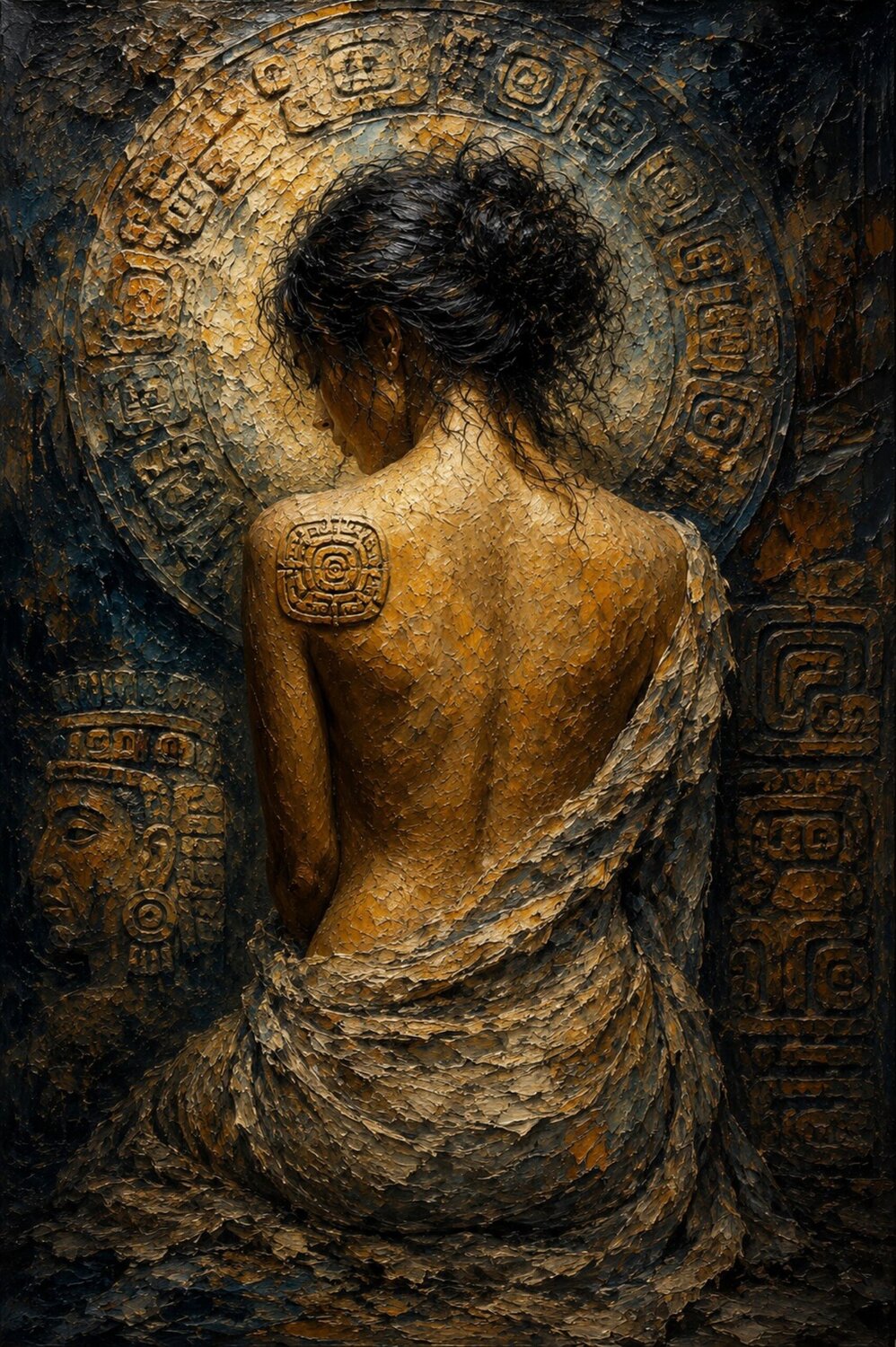 Flesh and Memory — Maya Silence José VINCENT — JozeXart Original painting for sale