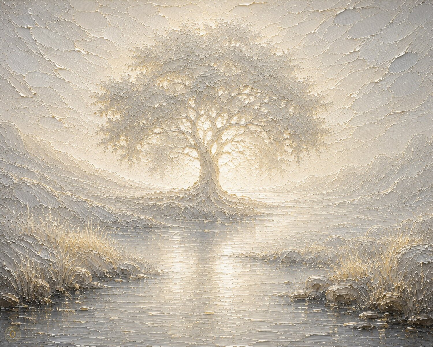 Silent Peace — L’Ombre Blanche José VINCENT — JozeXart Original painting for sale