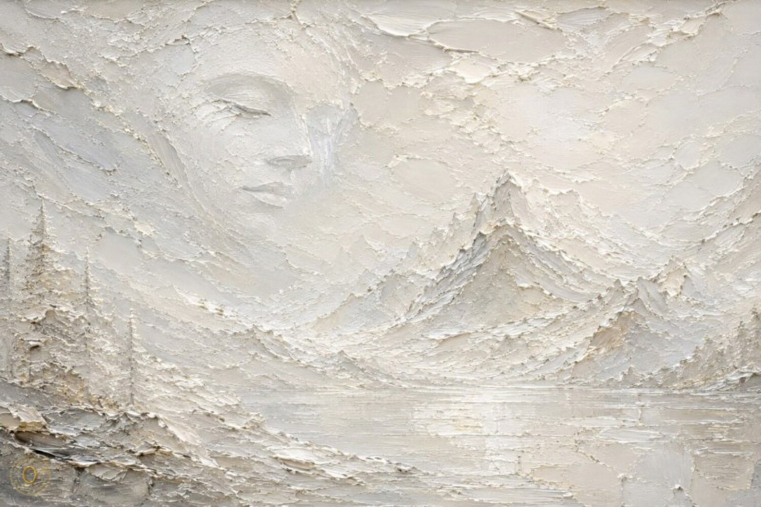 Silent Peaks — L’Ombre Blanche José VINCENT — JozeXart Original painting for sale
