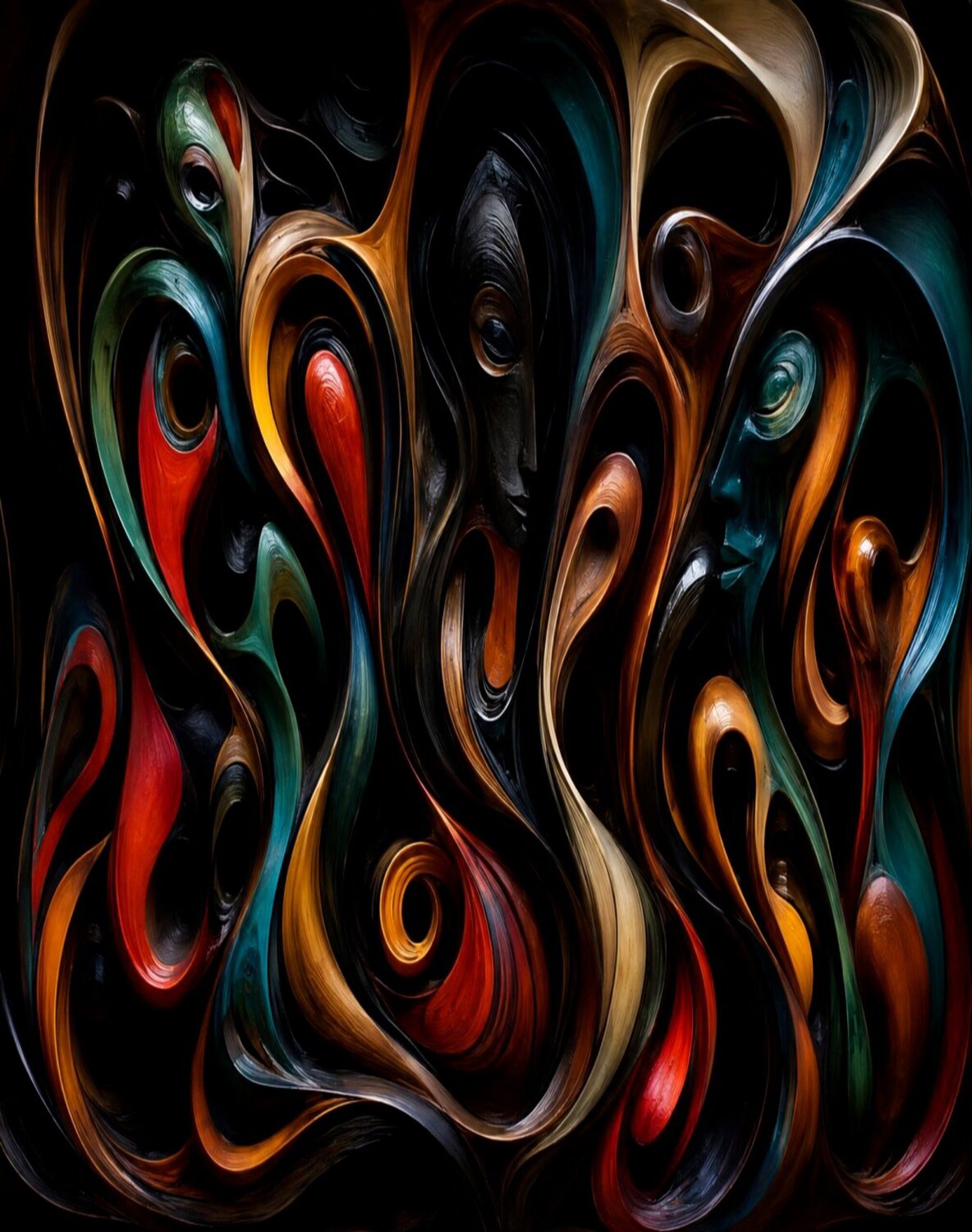 Mokandé - Shetani Presence José VINCENT — JozeXart Original painting for sale