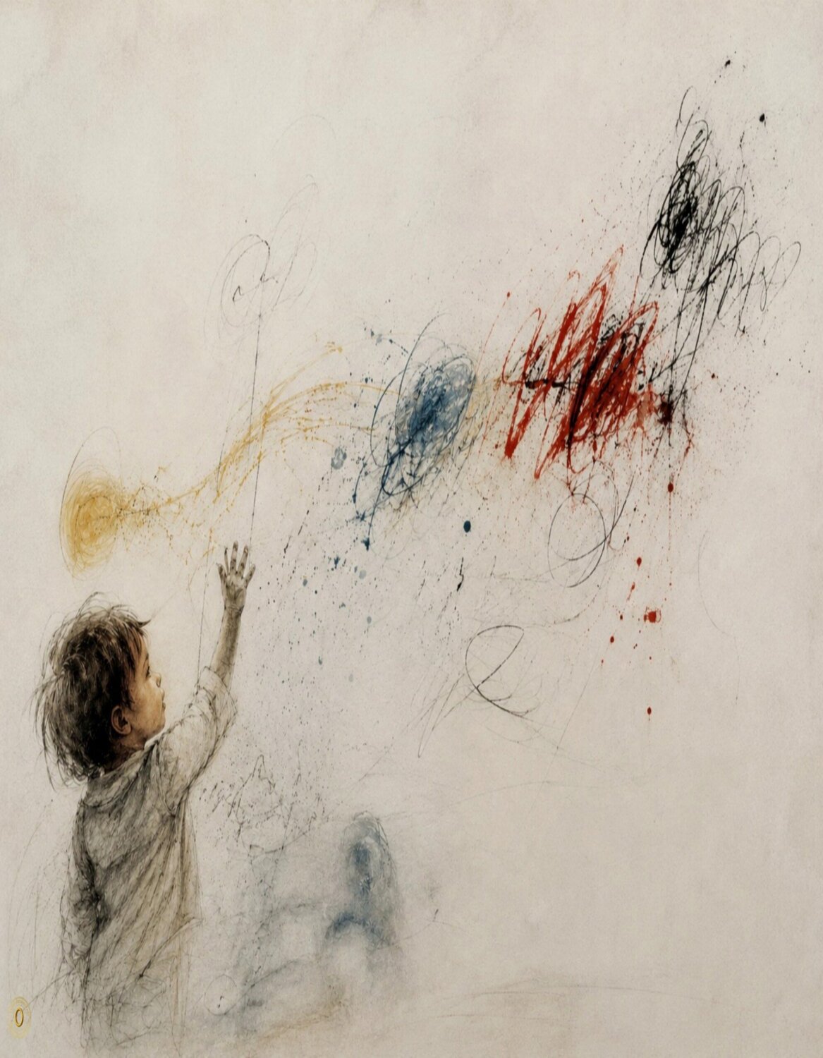 Before Words — Resonance Twombly TypoChromic™ — JozeXart Original painting for sale