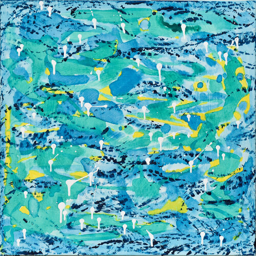 Aqua 4 by Gina Vor, Painting for Sale on Select