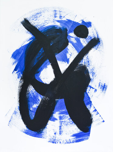 Blue Sign 1 by Gina Vor, Painting for Sale on Select
