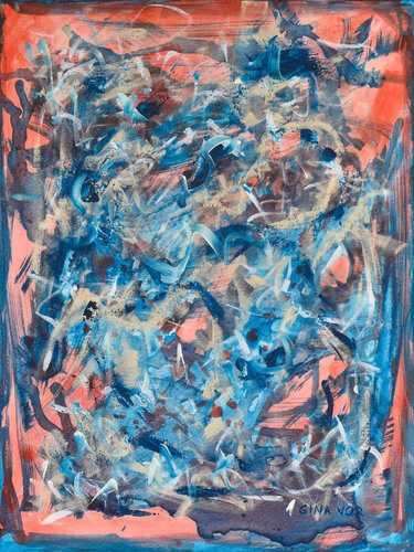 Aqua 3 by Gina Vor, Painting for Sale on Select