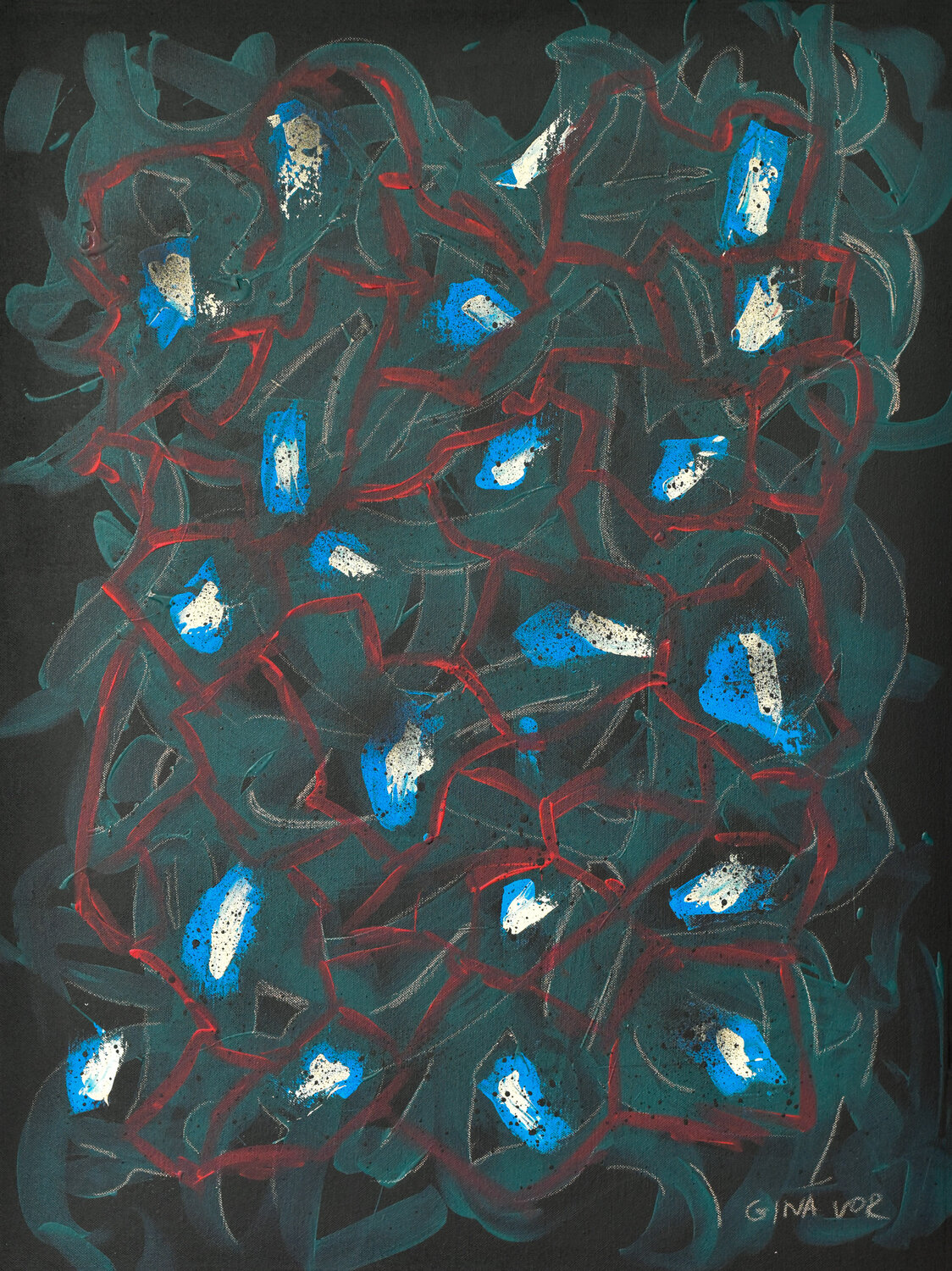 Abstract No. 65 Gina Vor Original painting for sale