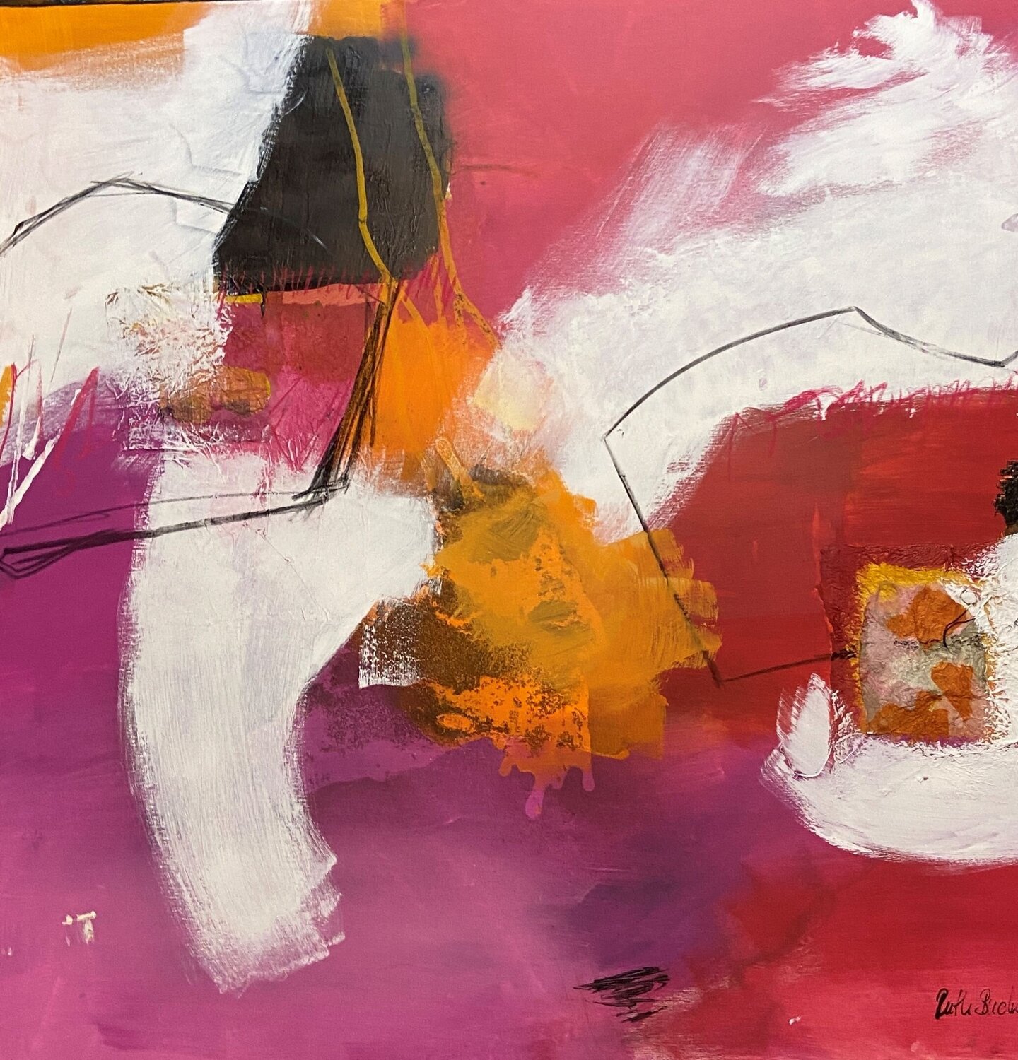 Optischer Reiz (672) Ruth Bucher Original painting for sale