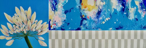 Fusion Florale et Marine by Véronique Ball, Painting for Sale on Select