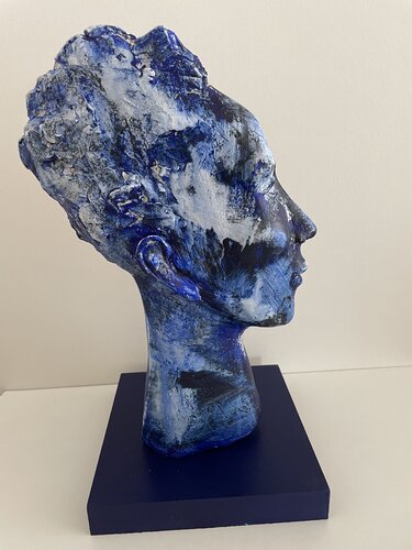 La vie en bleu by Véronique Ball, Sculpture for Sale on Select