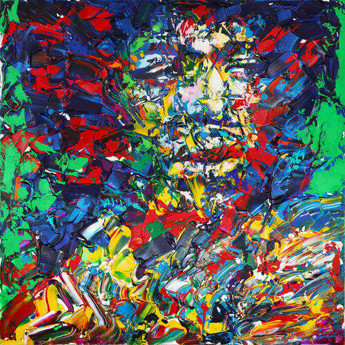 Jimi Hendrix 02" by Tadaomi Kawasaki, Painting for Sale on Select