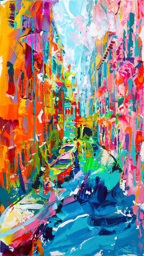 Venice alley by Tadaomi Kawasaki, Painting for Sale on Select