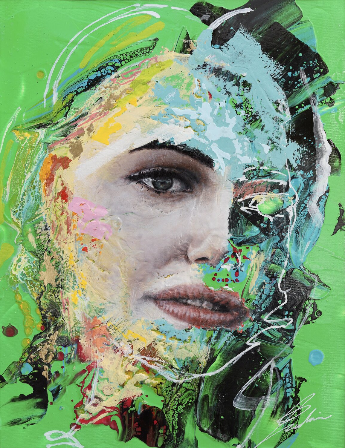Chaos n Reality Tadaomi Kawasaki Original painting for sale
