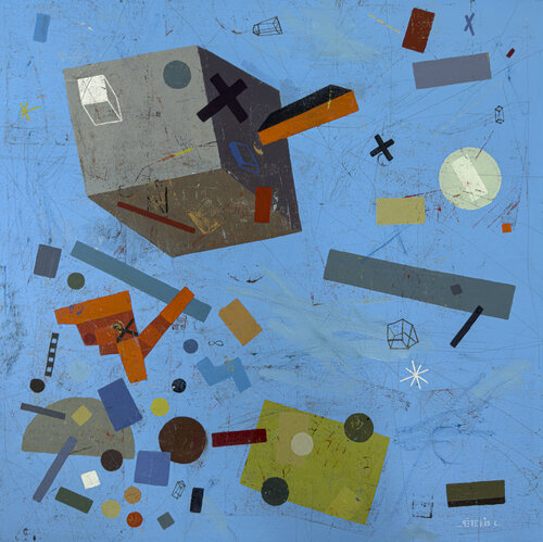 In The Vastness of Blue by Peteris Lidaka, Painting for Sale on Select