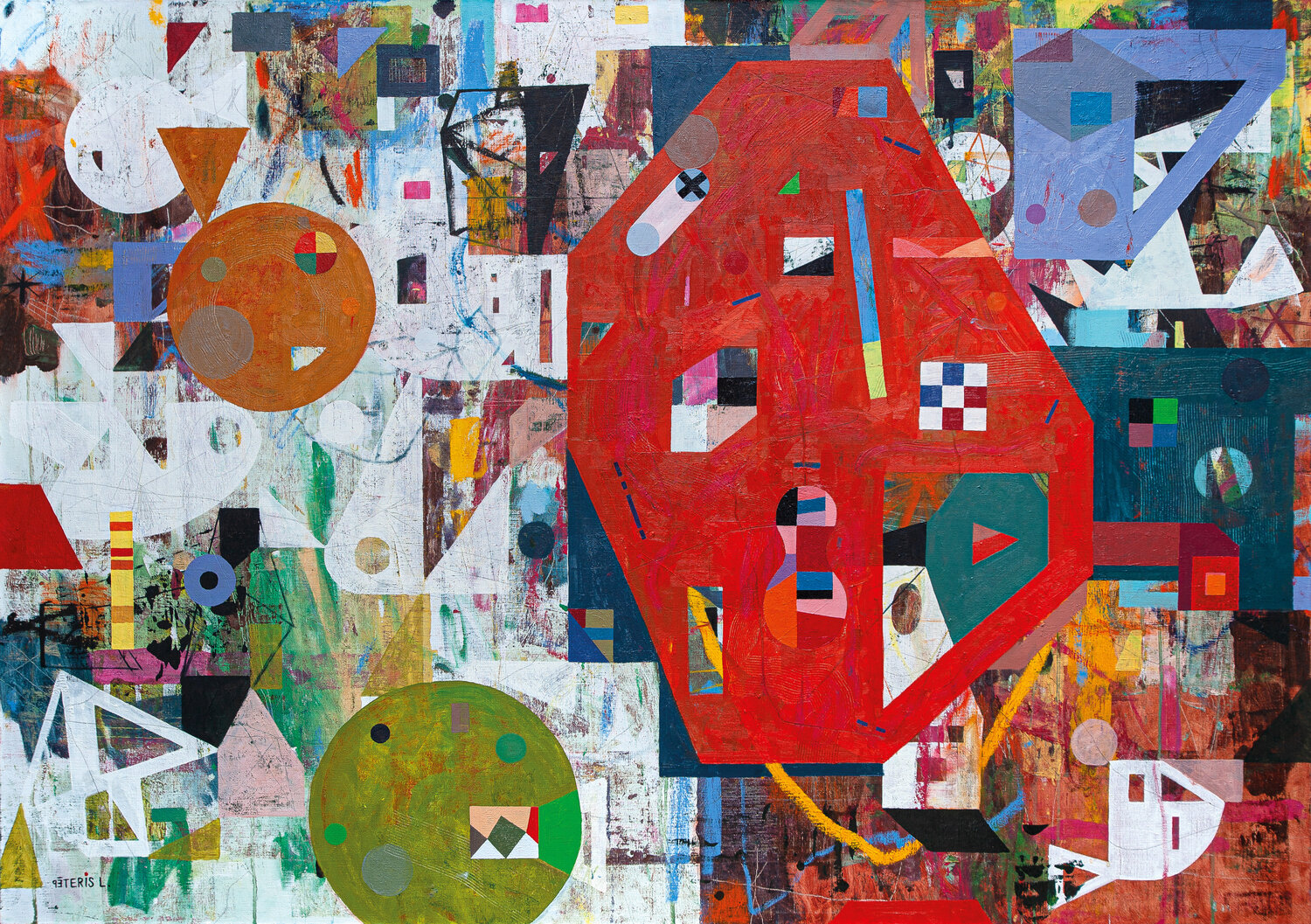 Pioniers of Aerodynamics Peteris Lidaka Original painting for sale