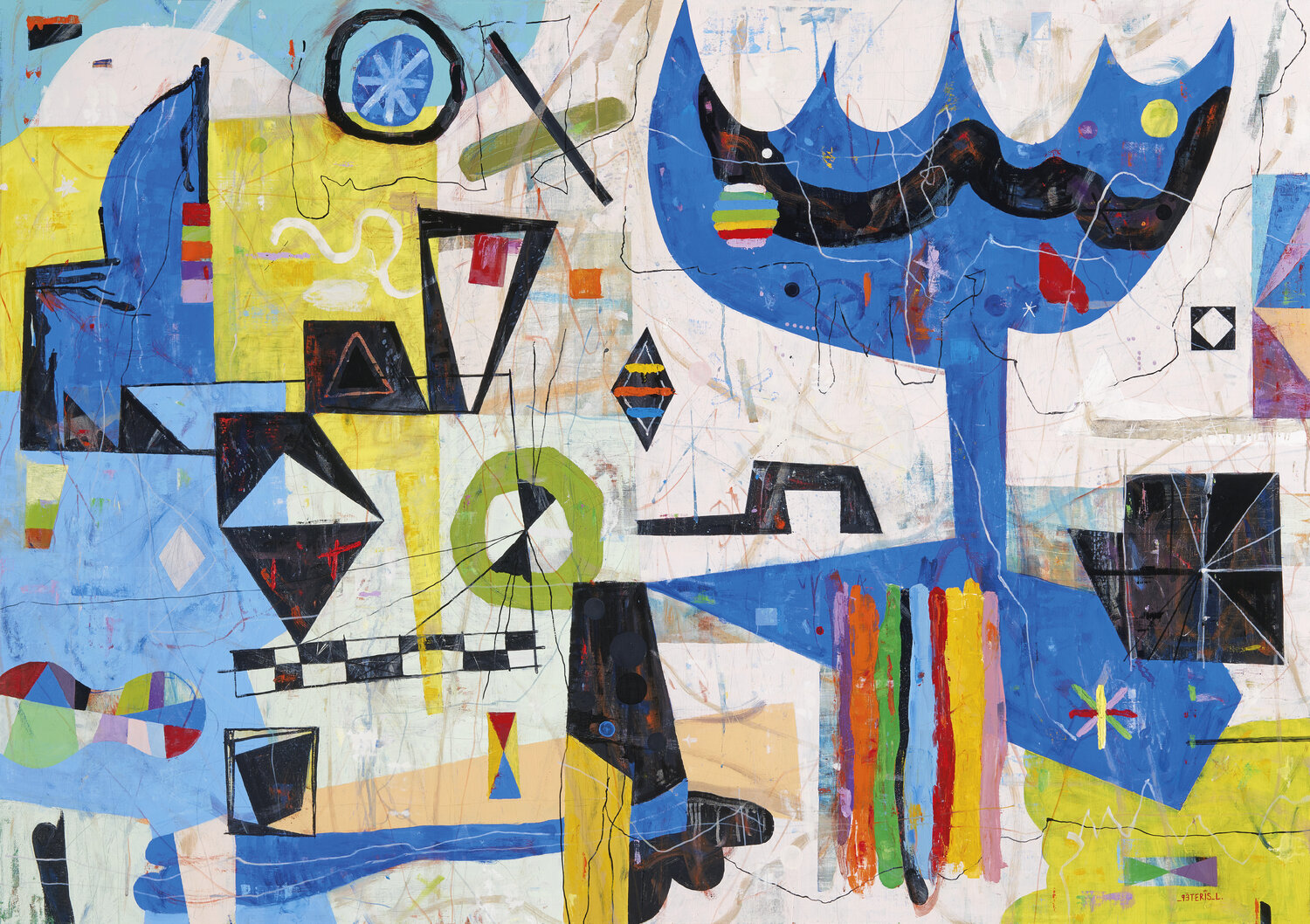 Big Paw Peteris Lidaka Original painting for sale
