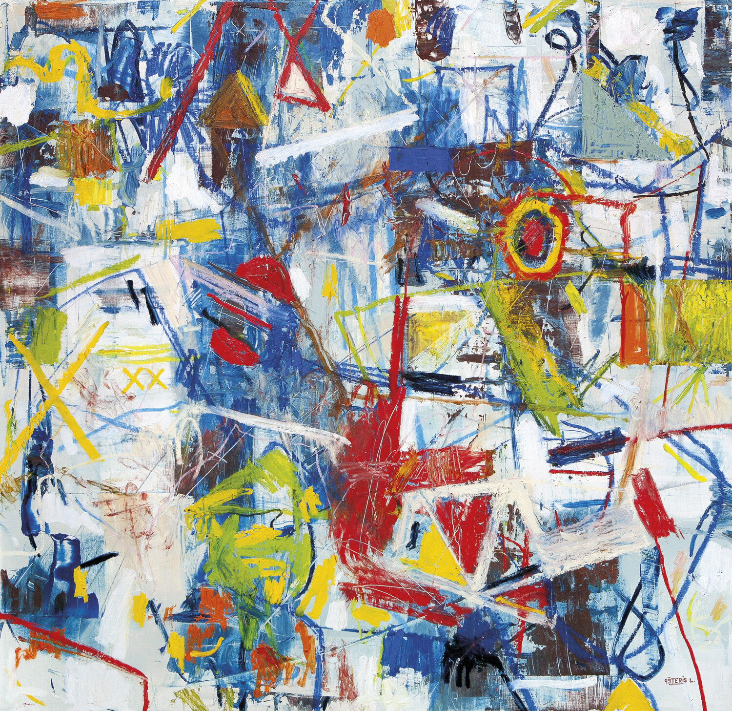 Impatience in Blue Peteris Lidaka Original painting for sale