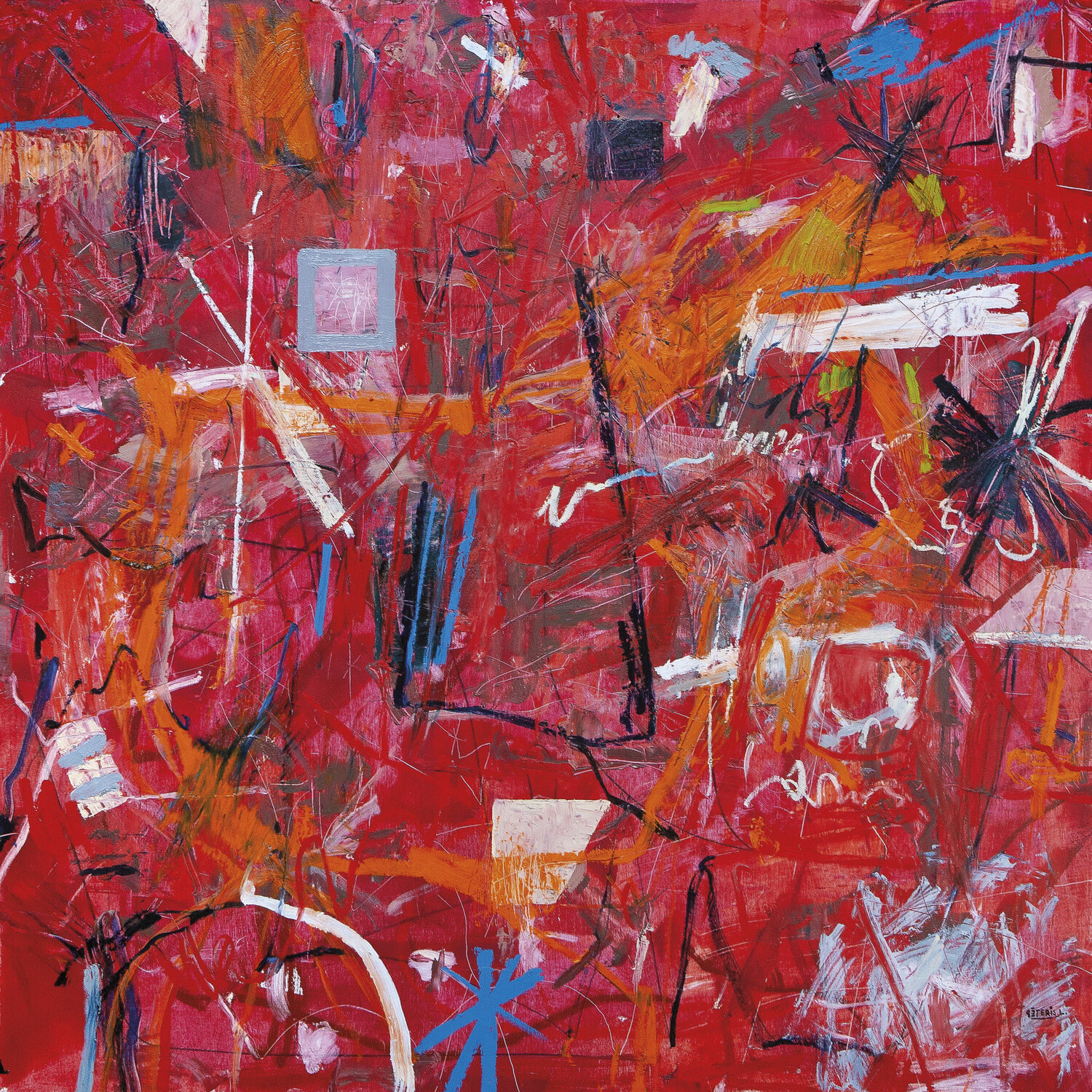 Impatience in Red Peteris Lidaka Original painting for sale