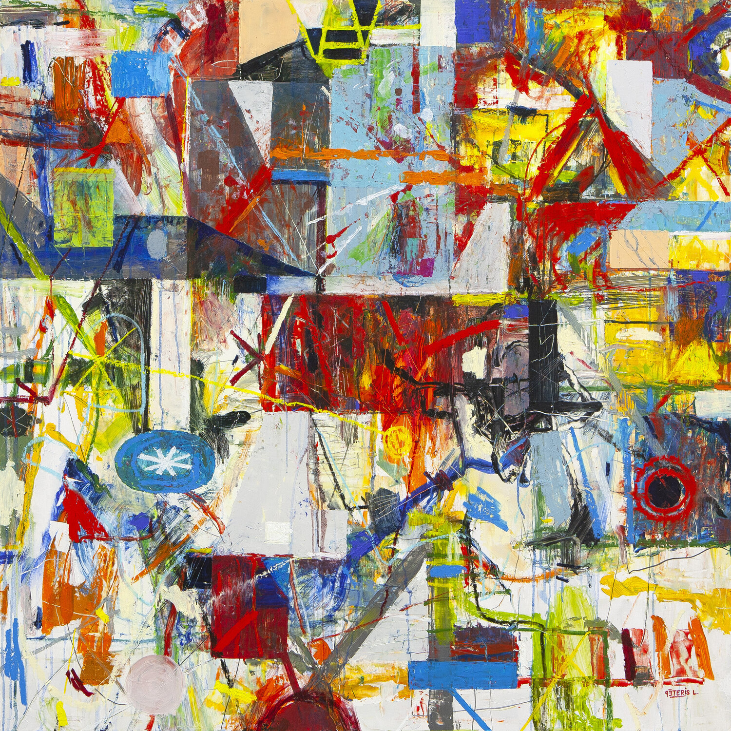 Sparks in an Air Pocket Peteris Lidaka Original painting for sale