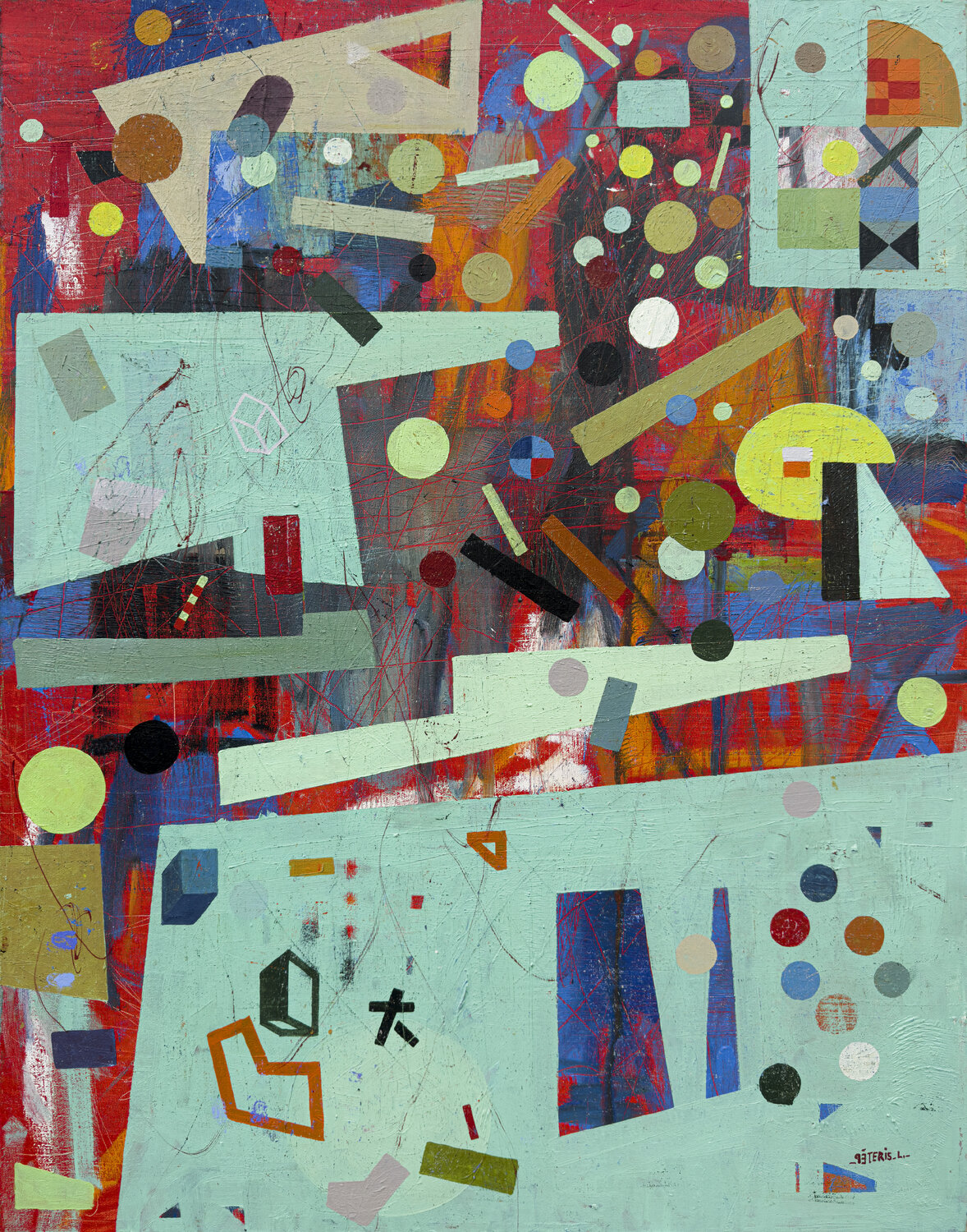 Tetris Peteris Lidaka Original painting for sale
