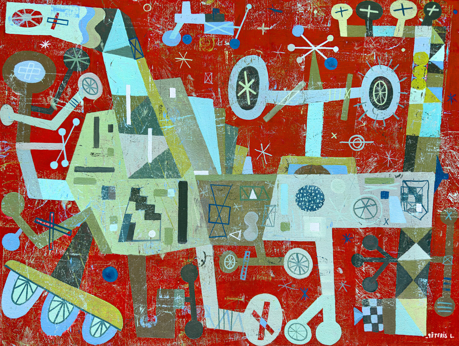 Ready to board Peteris Lidaka Original painting for sale