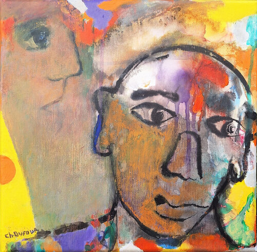 NOTRE MAISON BRÛLE by Chantal DUFOUR, Painting for Sale on Select