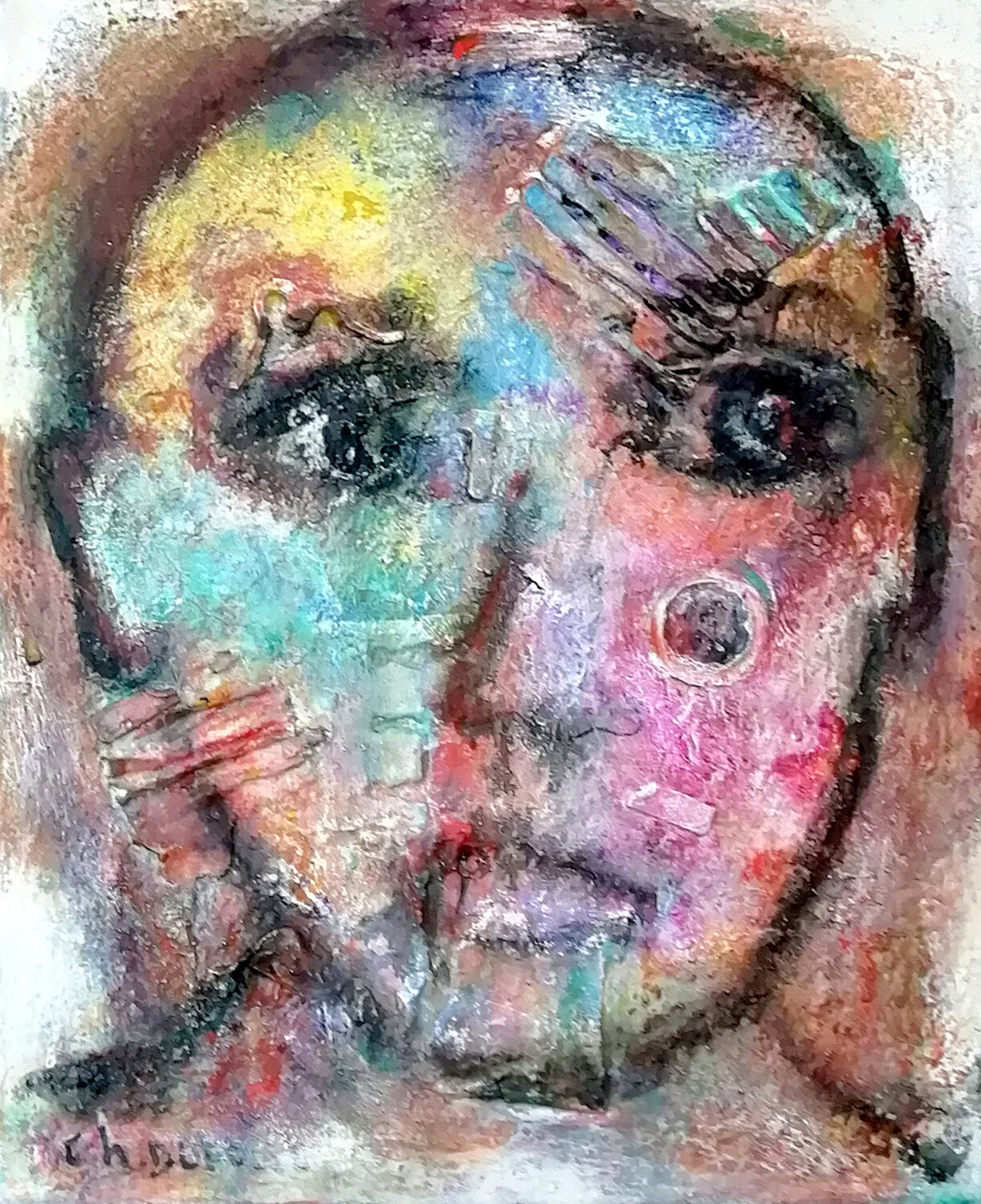 STIGMATES Chantal DUFOUR Original painting for sale