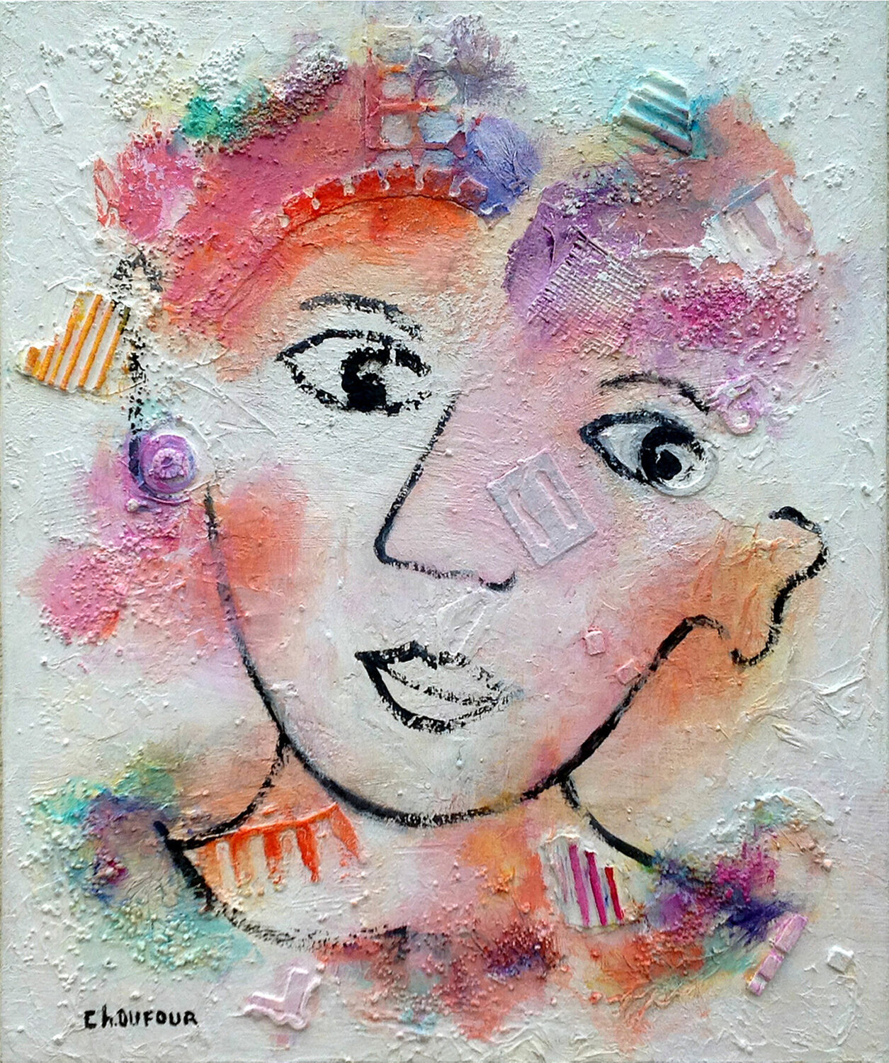 AMANDINE Chantal DUFOUR Original painting for sale