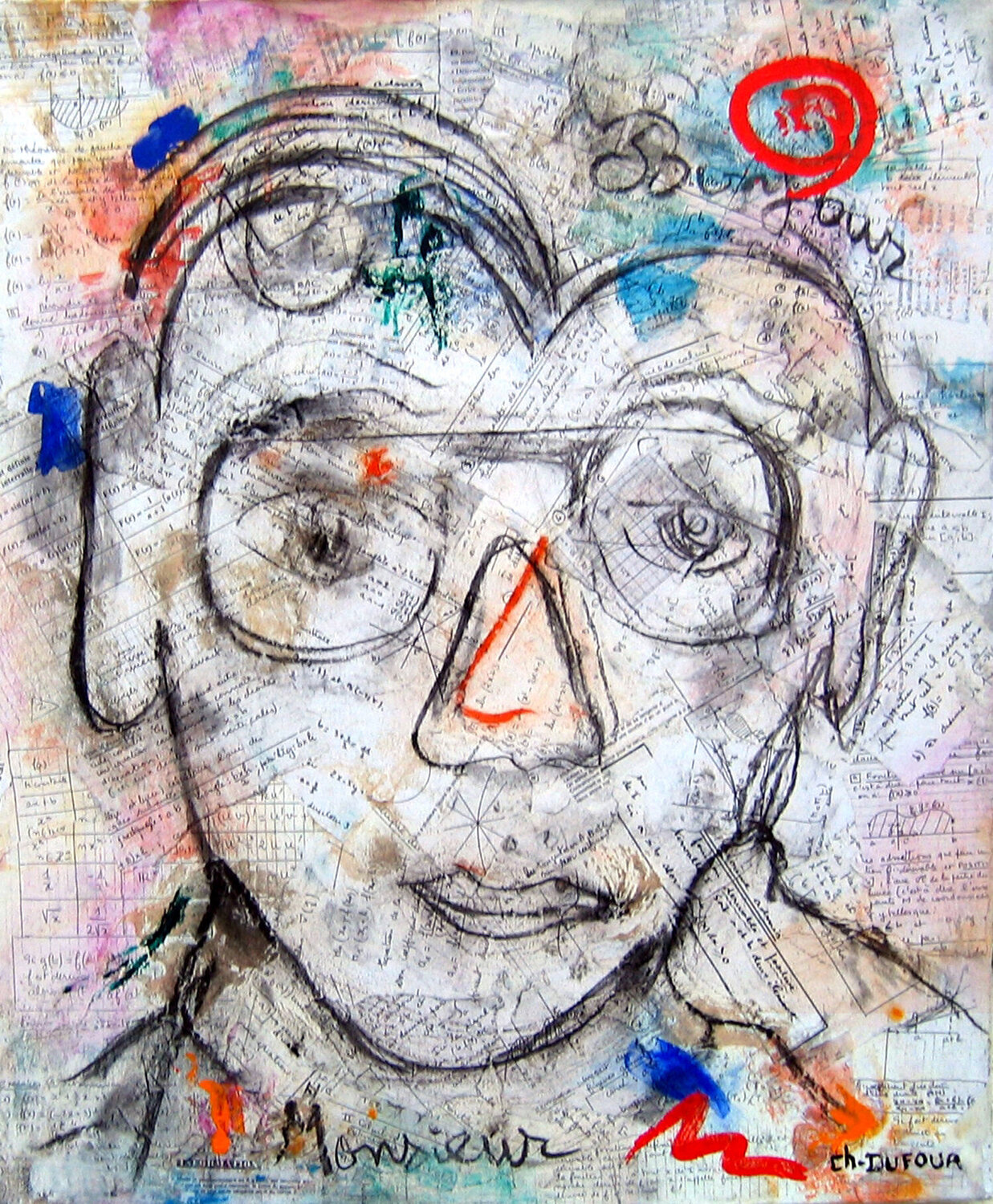 CONCENTRATION Chantal DUFOUR Original painting for sale