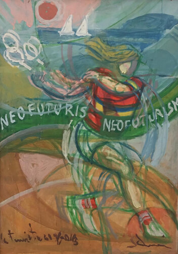 La Tennista by Daniel Schinasi, Painting for Sale on Select
